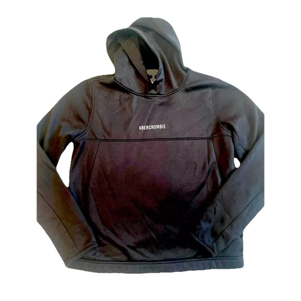 Abercrombie And Fitch Boys Girls Kids Hoodie Sweatshirt Black Size 13/14 Euc